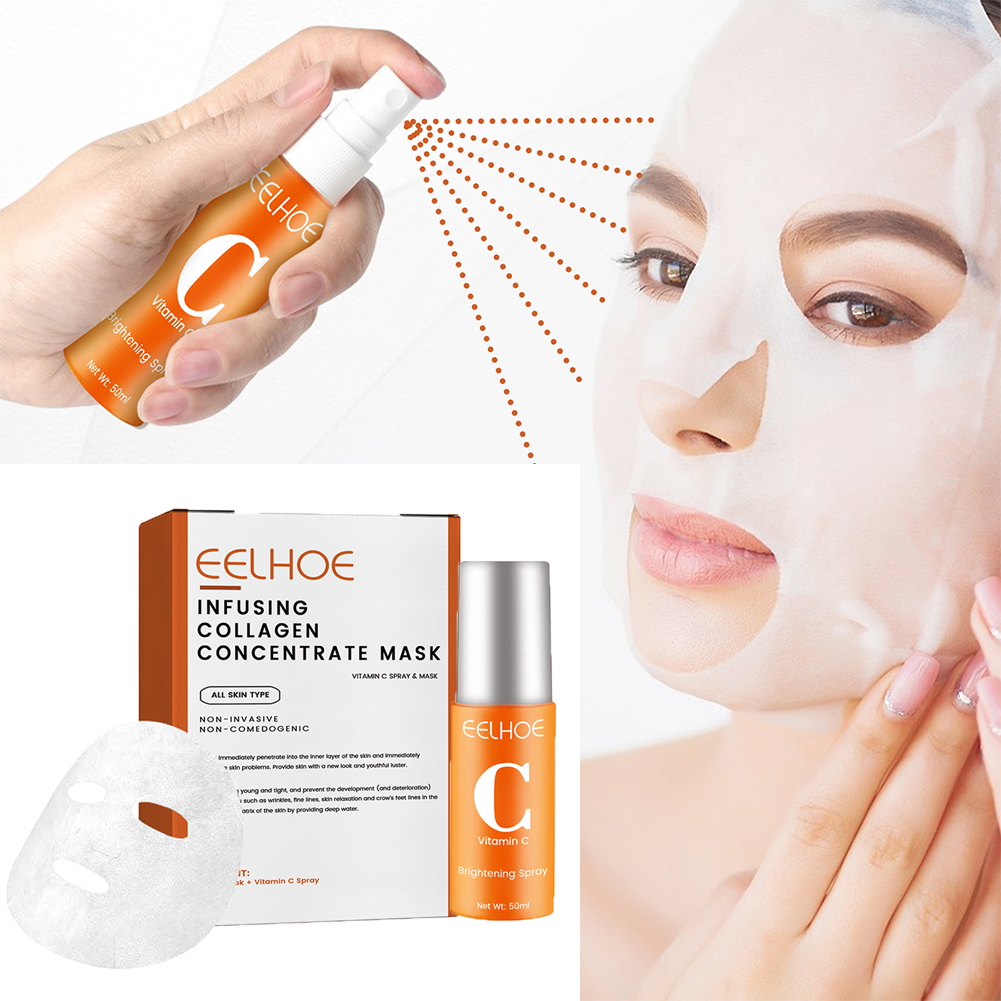 Skincare Collagen - High-Protein Collagen Mask Spray Set Fades