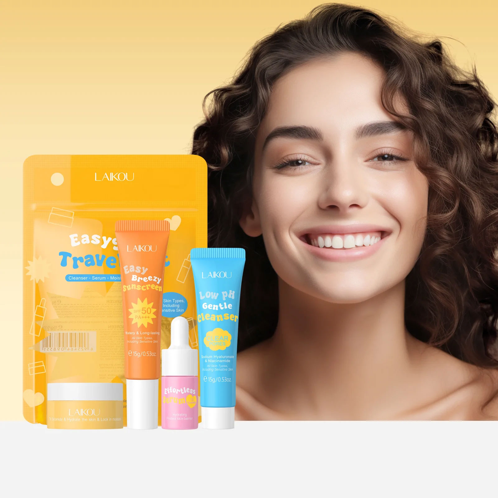 4PCS Laikou Ceramide Travel Su - Ceramide Moisturizer 评论和价格